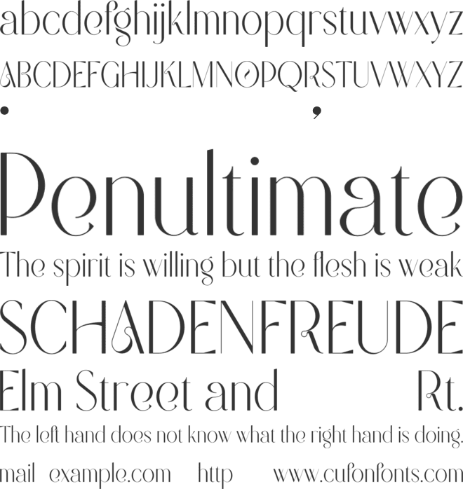 Modern Heritage font preview