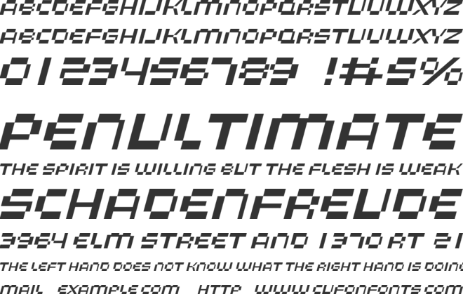 Aeogo Box font preview