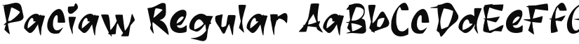 Paciaw Regular font