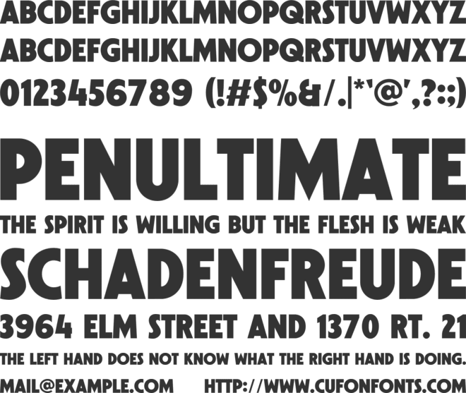 Newstar font preview