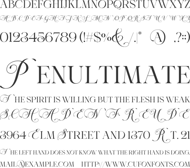 Bright Marching font preview