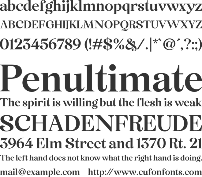 Clausten font preview