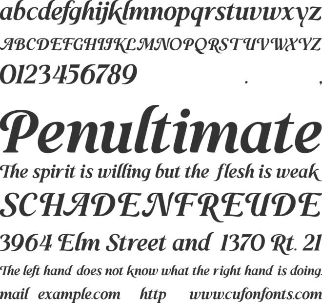 Mezarou font preview