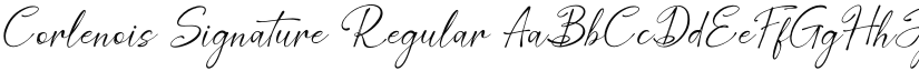 Corlenois Signature font download