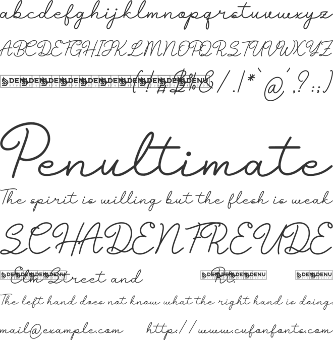 Nestaly font preview