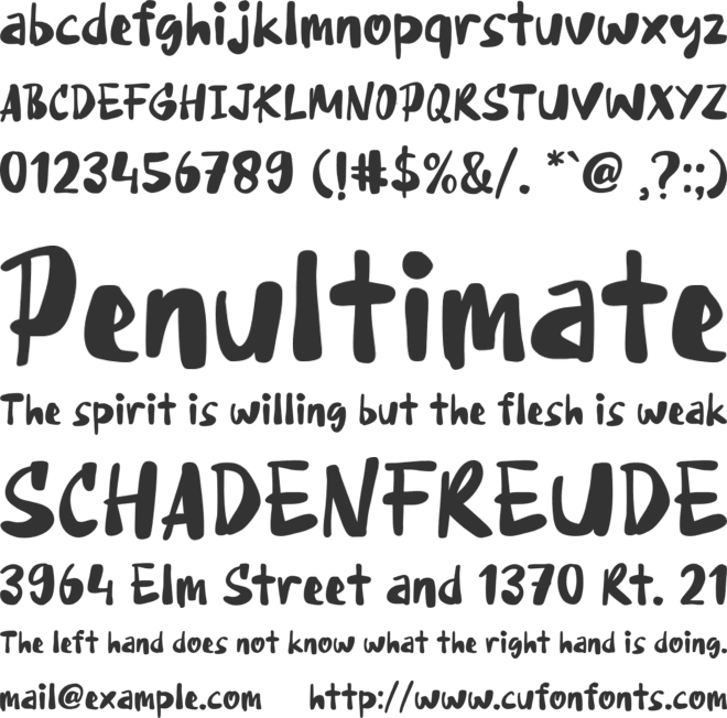 Sugar Pasta font preview