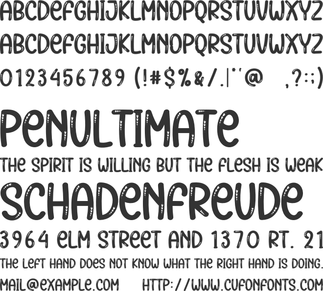 Santa Dream font preview