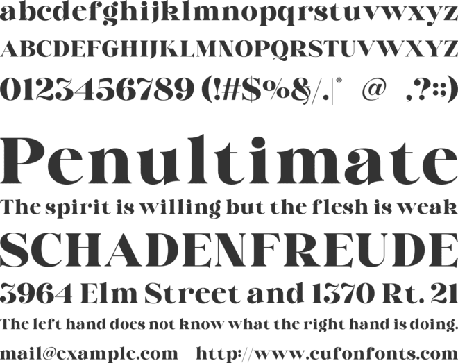 Rockia font preview