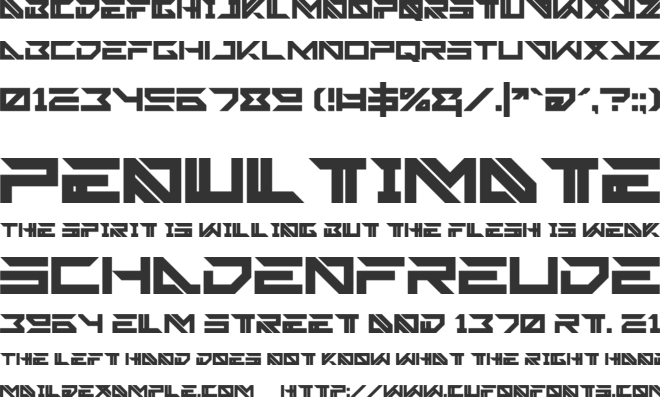 Verse Robo font preview