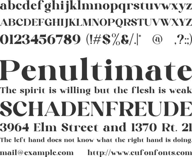 Duhit font preview