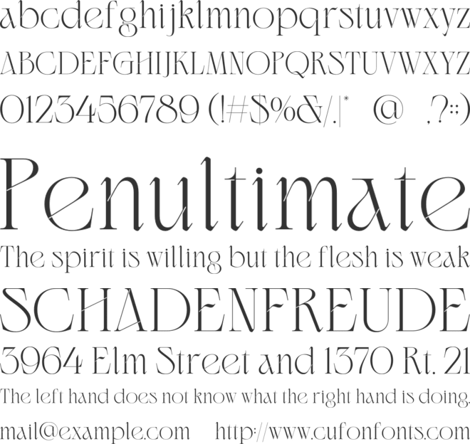 Relimuss font preview