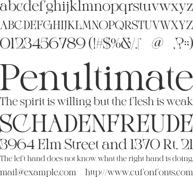 Silver Magnum font preview