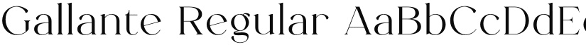 Gallante Regular font