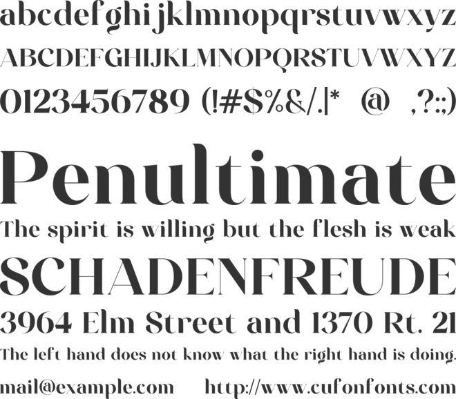 Celinda font preview