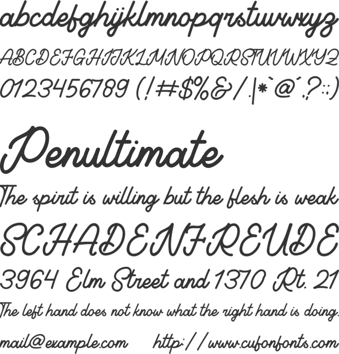 Holiday Maria_Personal Use Only font preview