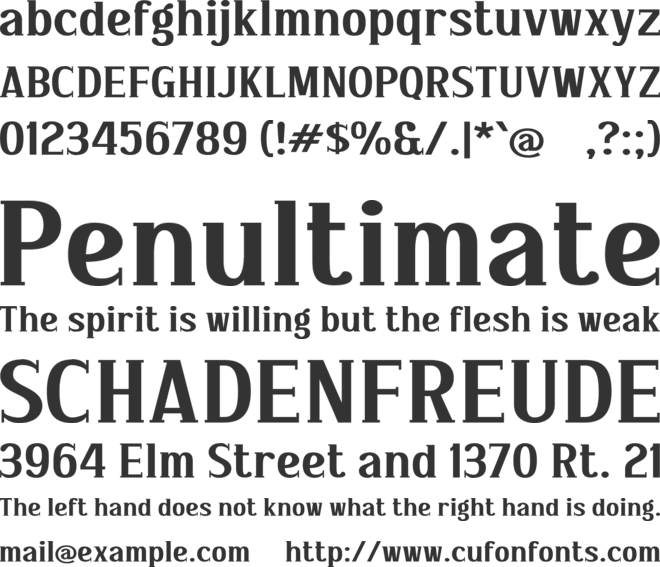 Paagon font preview