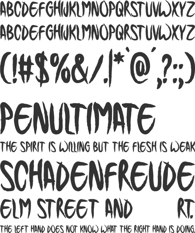 Hallowtide font preview