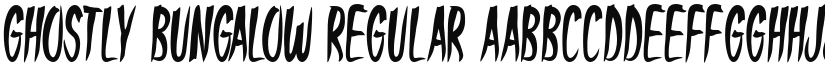 Ghostly Bungalow font download