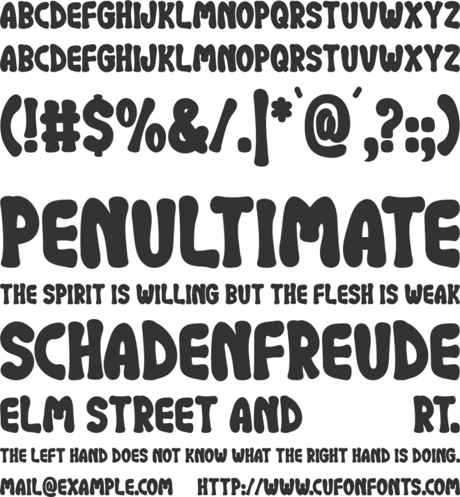 Chilling Pumpkin font preview