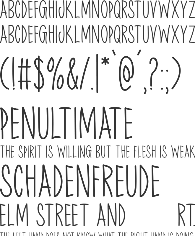 Small Steps font preview