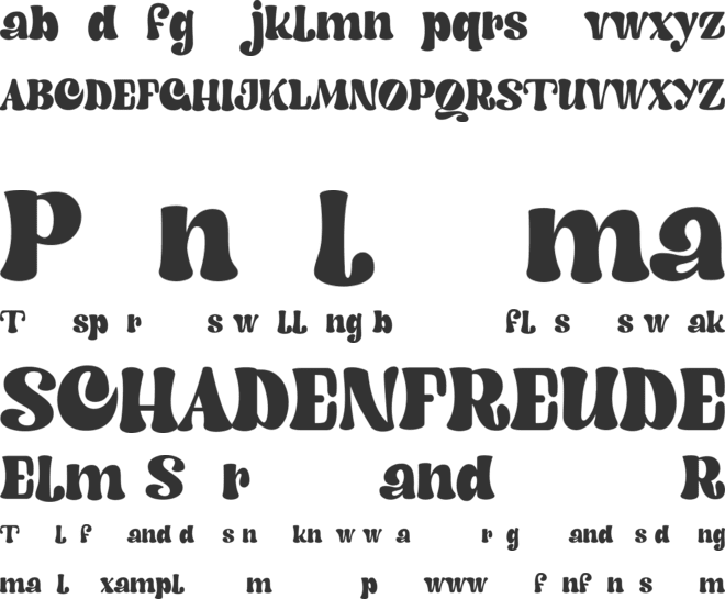 Baywan font preview