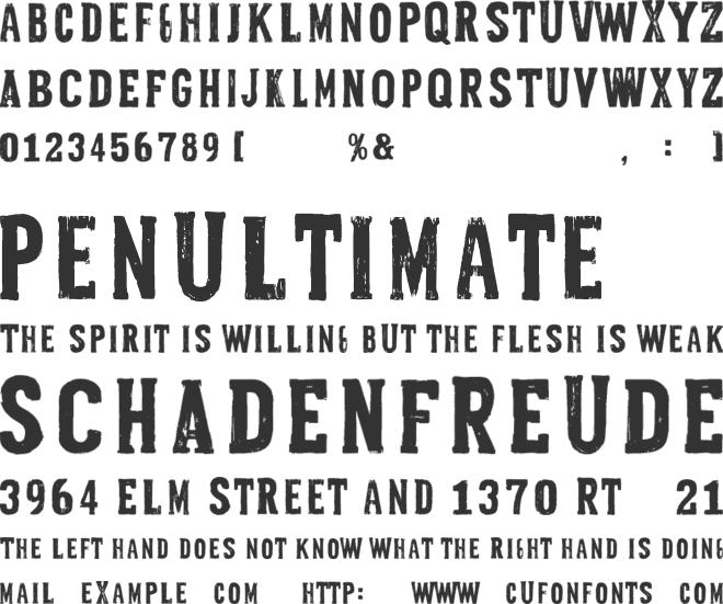 Grit Press font preview