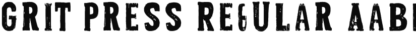 Grit Press Regular font