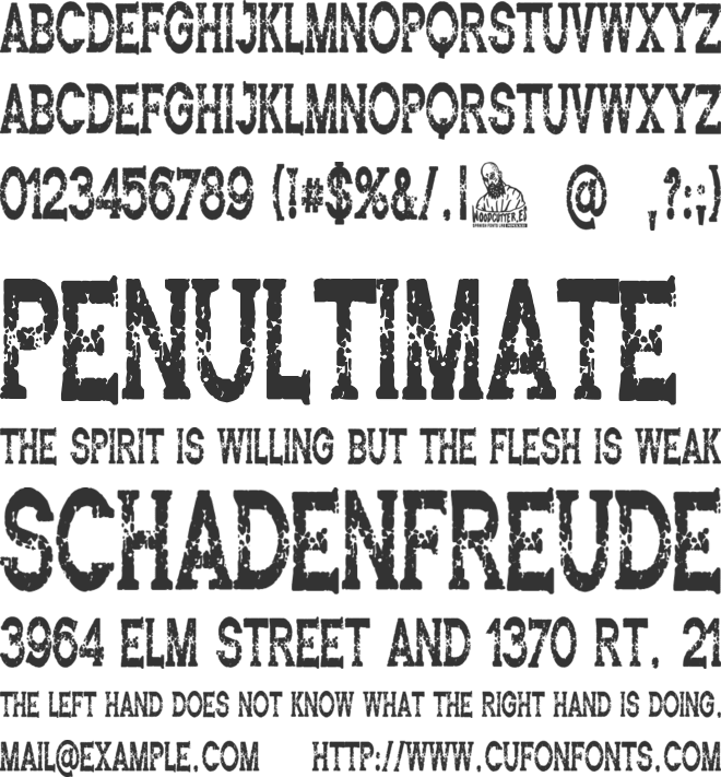 Eutopia Embassador font preview