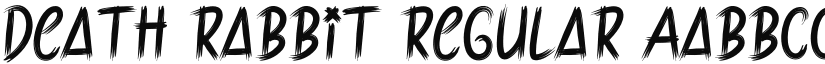 Death Rabbit Regular font