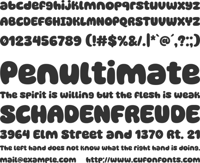 Super Kinds font preview