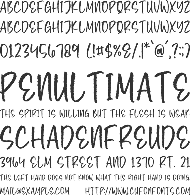 Rawsome Machinery font preview