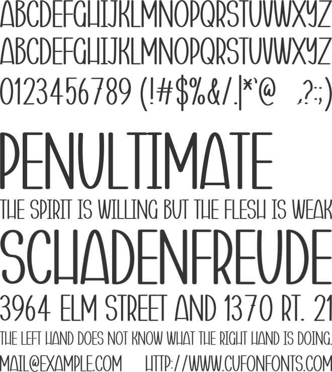 Wreaths font preview