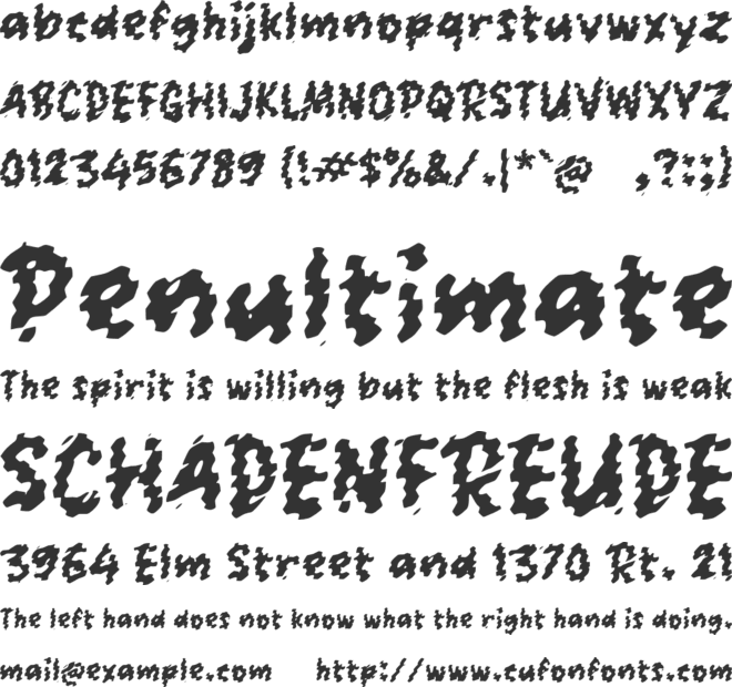 Paangklee font preview