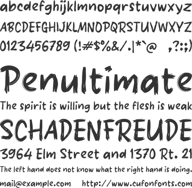 Padune font preview