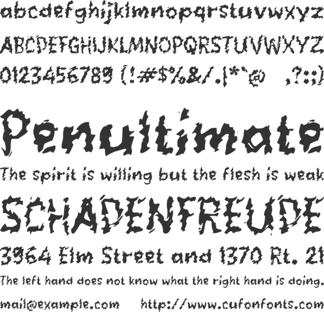 Pacikra font preview