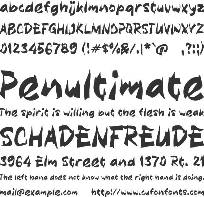 Paceyon font preview