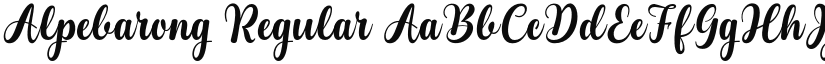 Alpebarong font download