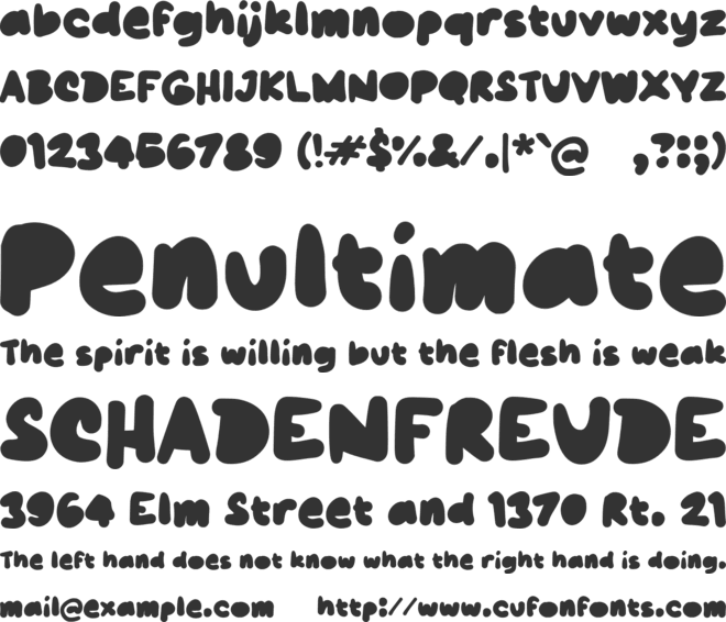 Pacow font preview