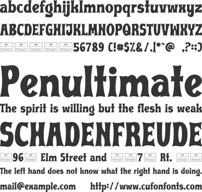 Bungalow Free font preview