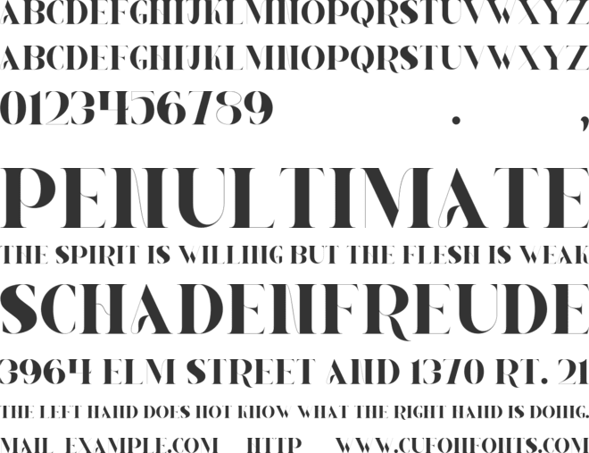 MAWAVA font preview