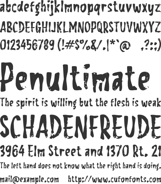 Paagesan font preview