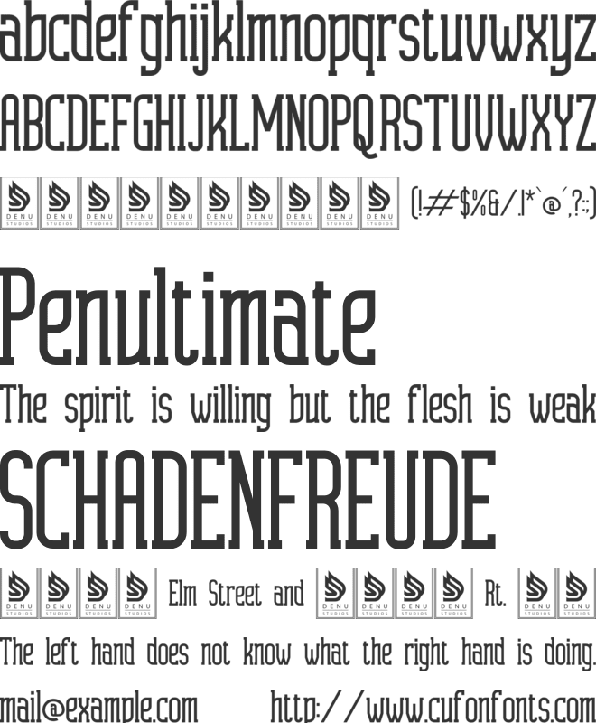 Micelar font preview