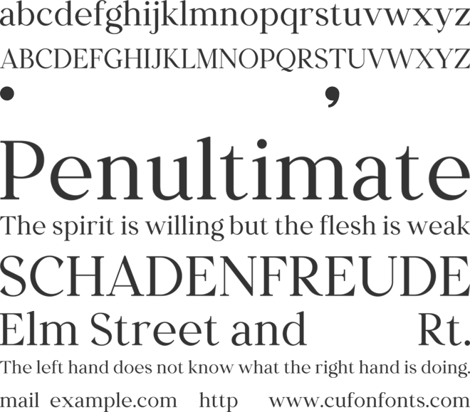 Creators Type font preview