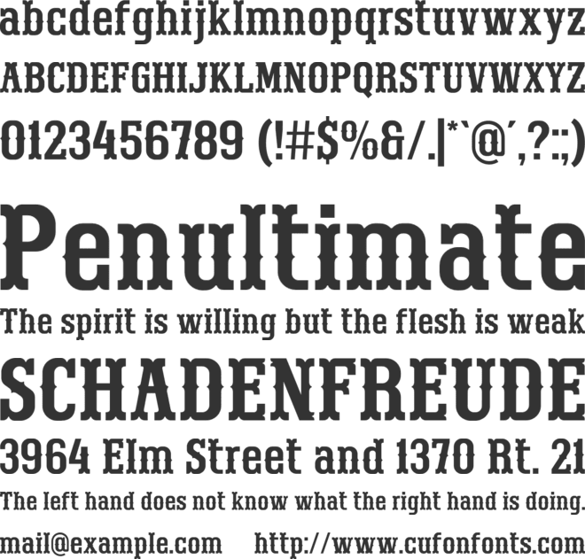 Western Groove font preview