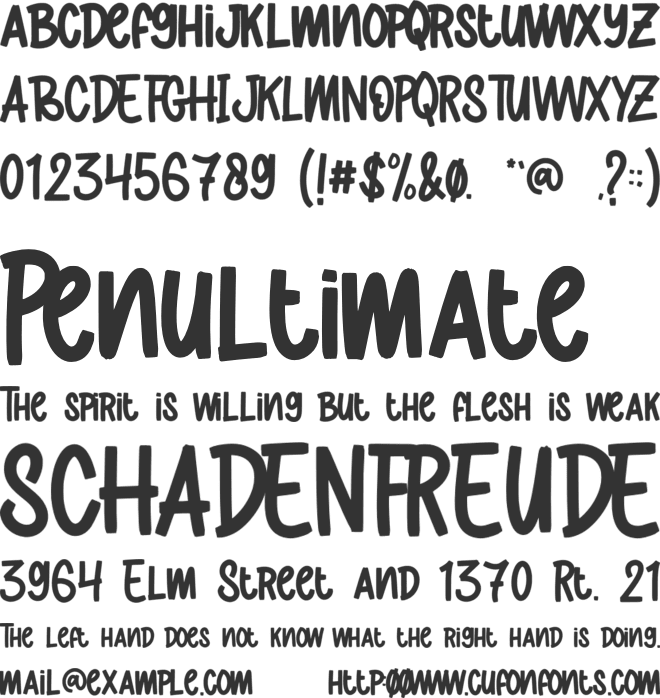 Black Math - Personal Use font preview