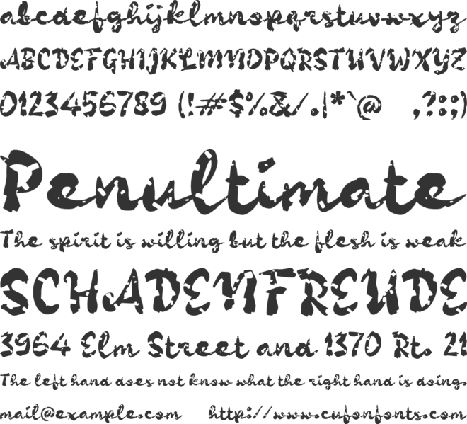 Pafian font preview