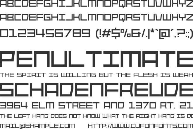 Robotics Galactus font preview