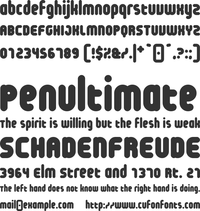 Chibi Metro Lines font preview