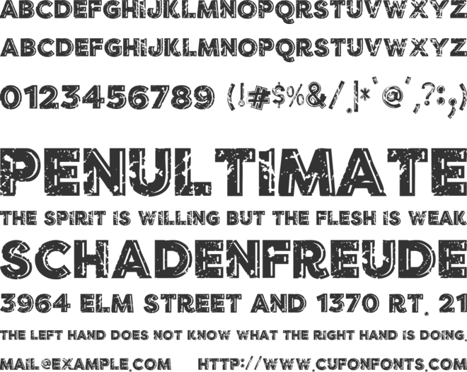 VTKS- RELIGAR font preview