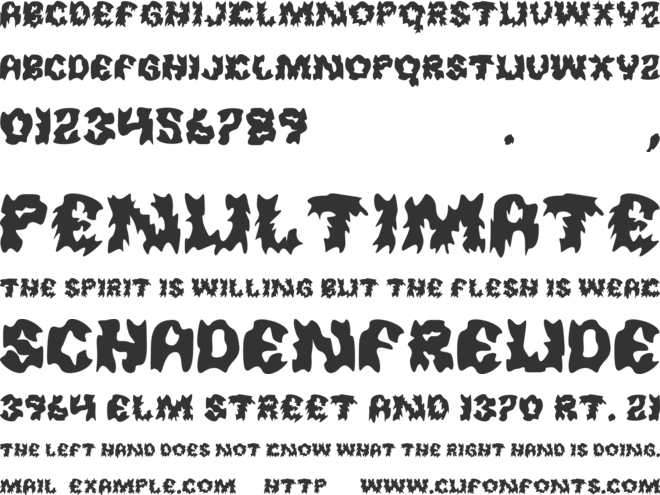 Hauntflare font preview